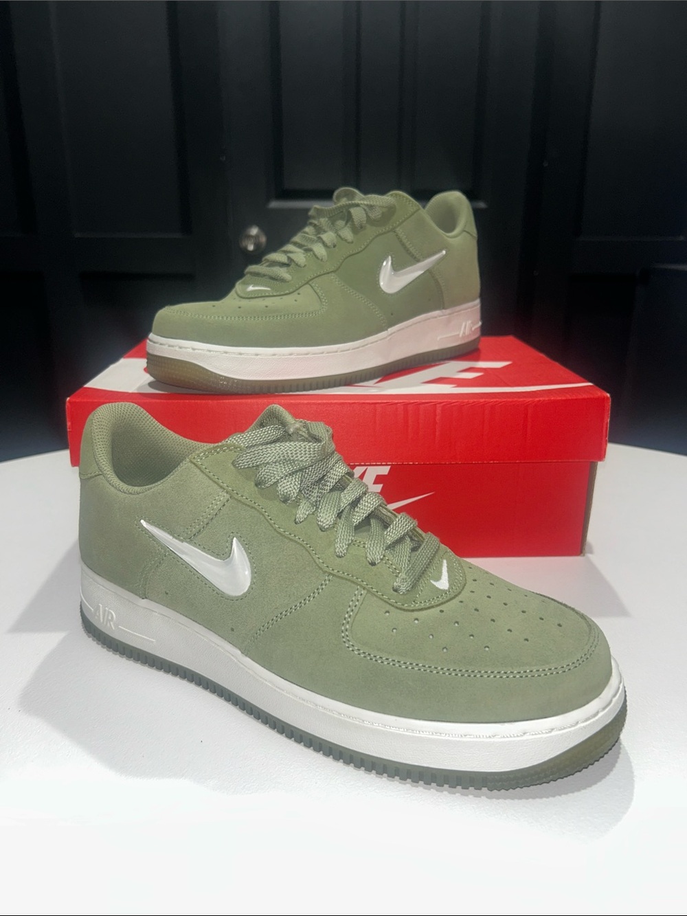 Nike Air Force 1 ‘07 Low “Color of the Month Jewel Oil Green” Men’s Size 10.5